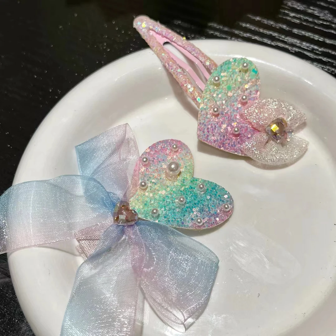 雏奇精选 彩虹爱心发卡组合G19