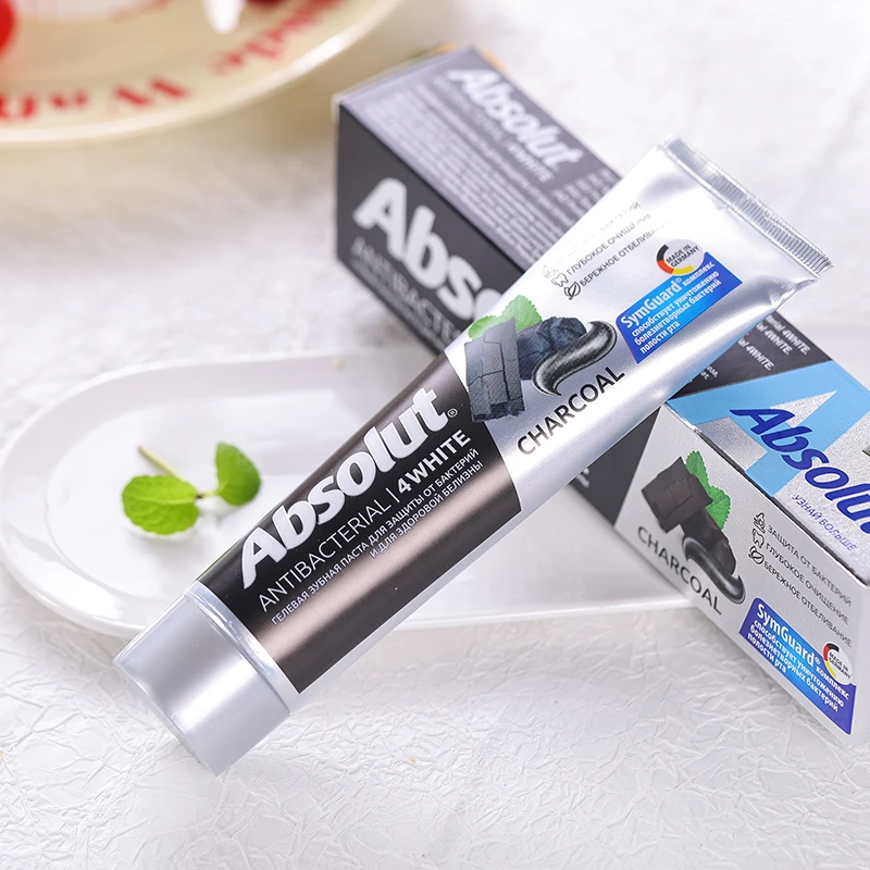 【晨弟缇娜】俄罗斯进口清洁口腔竹炭系列牙膏110克*2支