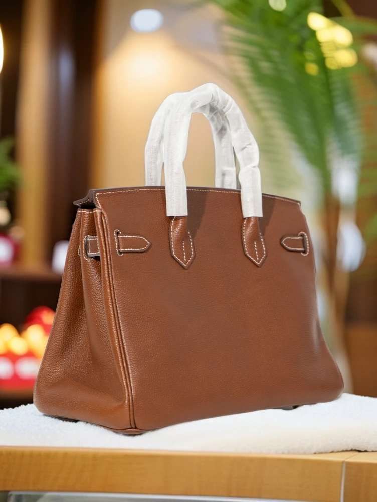 秀姐定制  （福宝皮金棕色-BK-25-30）女包单肩包斜挎包1