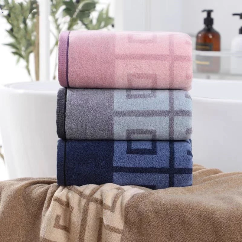 （万字纹）纯棉家用成人男女专用洗澡浴巾全棉加厚情侣裹巾超柔吸水