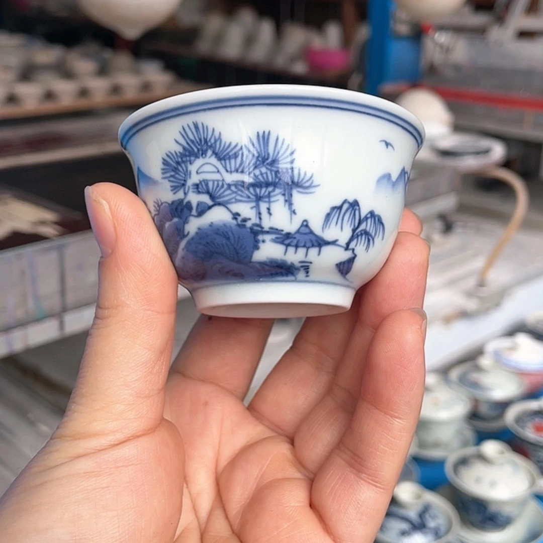 【闪购商品】青花釉下彩杯子