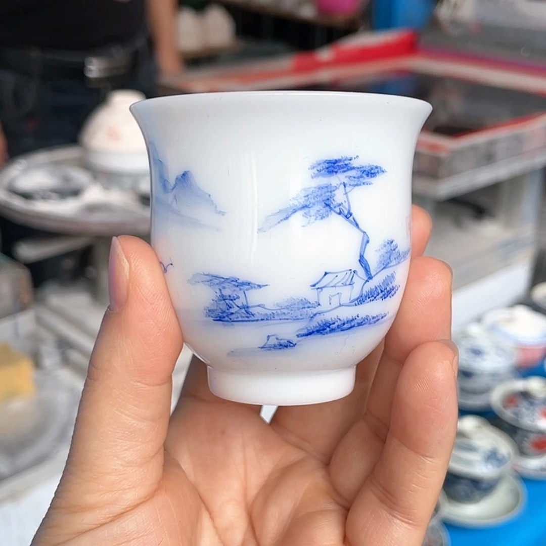 【闪购商品】青花釉下彩杯子