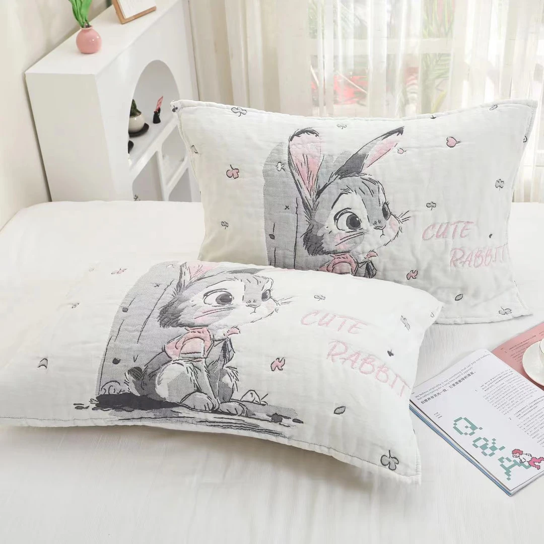 【小朱迪枕巾】52*78cm枕巾一对加厚高档柔软透气情侣吸汗枕巾家用