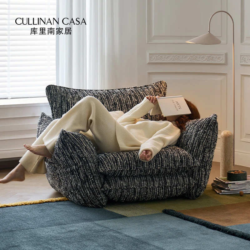 库里南家居瑟利亚休闲椅 意式极简单人沙发单椅小户型客厅沙发椅