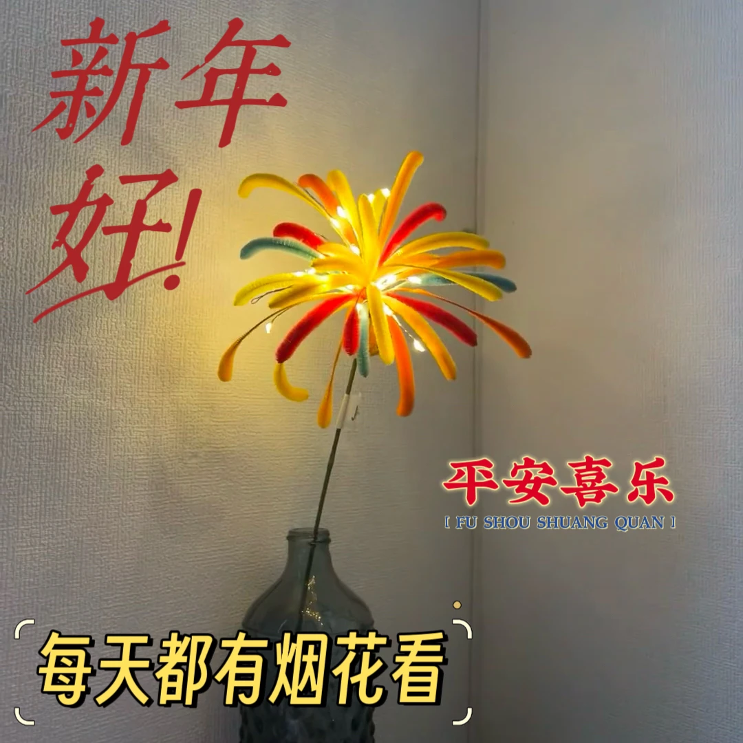 2024春节新年氛围感扭扭棒手工diy全套材料包仙女棒送好朋友情侣
