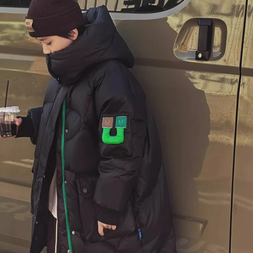 【1.21专属】男童羽绒服8-16岁中大童男孩冬装2024冬季潮牌24DR9965