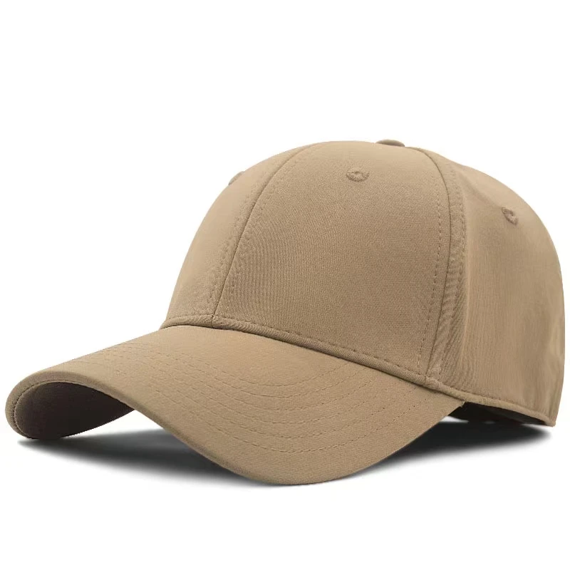 后封口全封闭男帽子夏季速干薄款硬顶棒球帽大头围鸭舌帽光头帽子