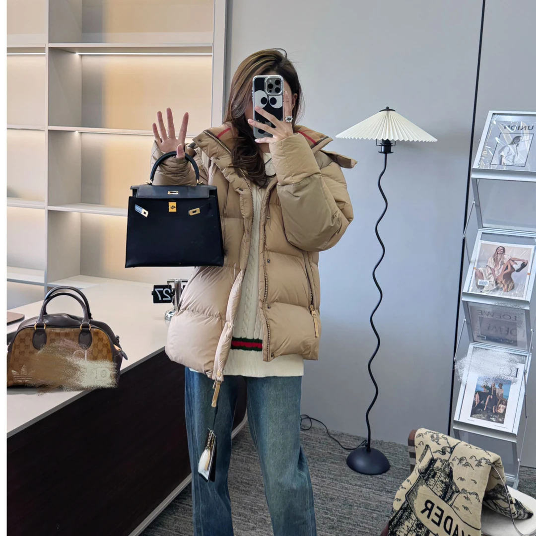 带防伪水印 2025 冬季新可拆卸袖帽情侣款水变绒外套 W5007【HN】