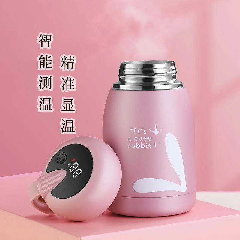 304不锈钢萌兔保温杯便携水杯女学生韩版可爱小巧高颜值网红款
