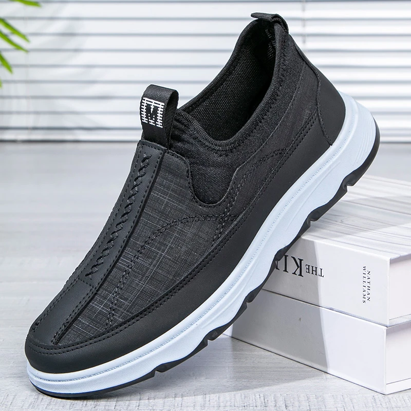 春夏男鞋中老年爸爸单鞋透气软底防滑休闲2024新款老北京布鞋男鞋