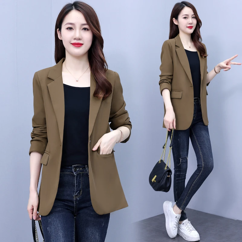 88小西装外套女2024秋新款时尚休闲气质女神范职业西服百搭