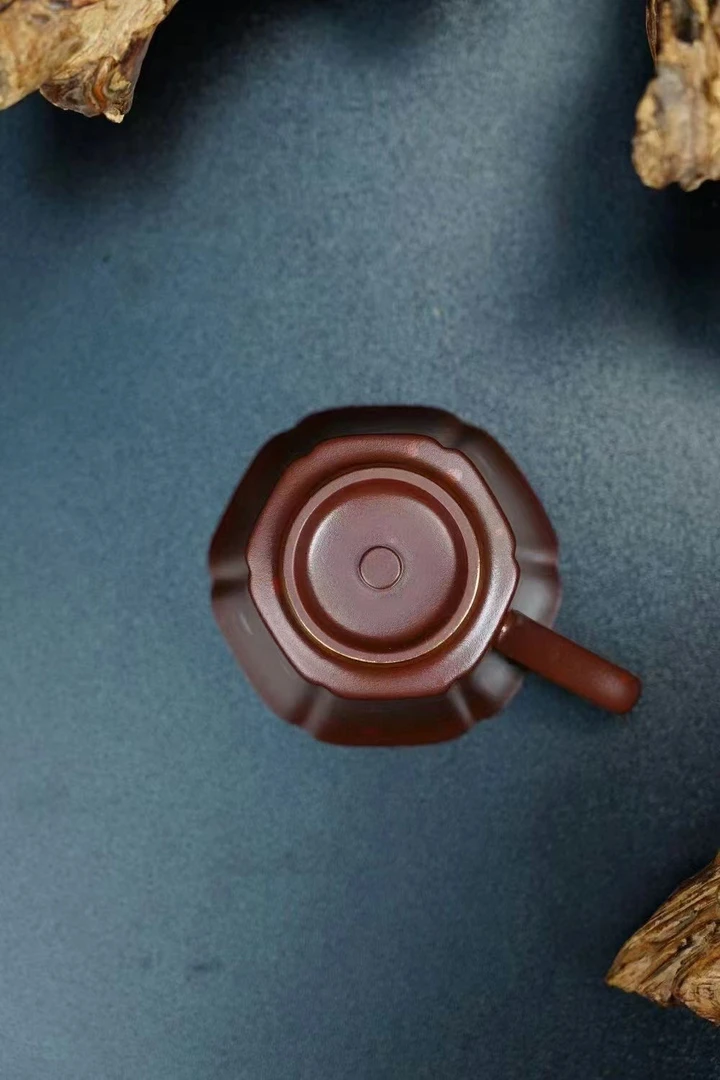 清怡杯 主人杯 马克杯 紫泥描金装饰