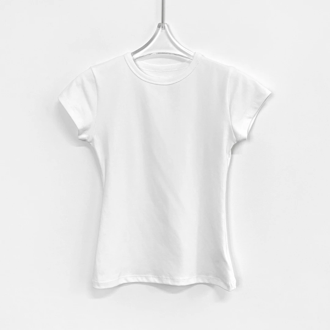 【2号店】“小蛮腰”圆领纯色百搭修身短袖打底上衣 XIAOP-Z3040