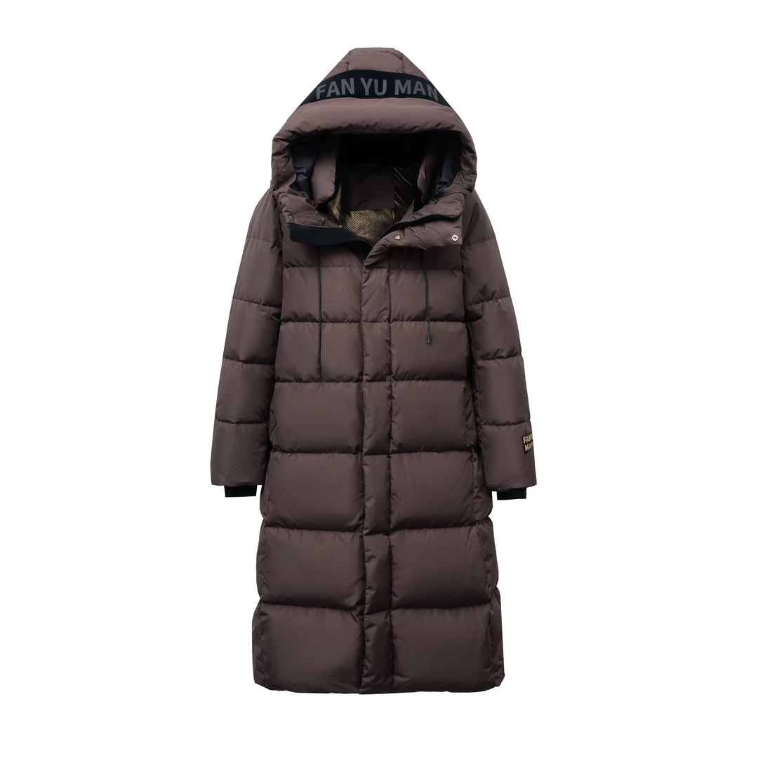 3.0磨砂版本情侣款黑金长款羽绒服MT615