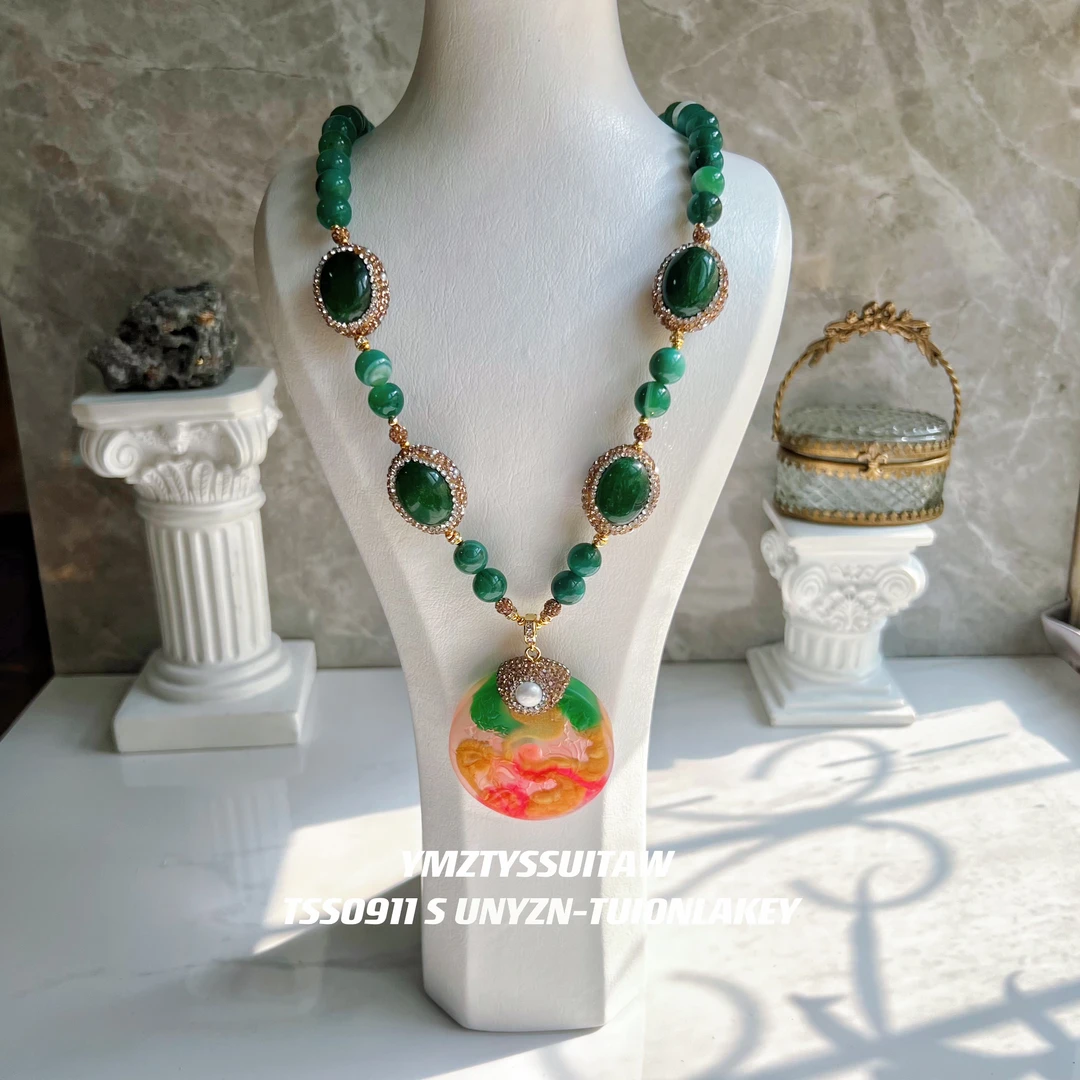 铜合金项链 菲梦一曼系列 点镶颗粒 9027