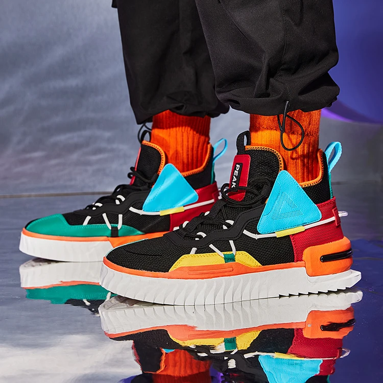 匹克态极高帮板鞋夏季男鞋防滑休闲鞋子软底运动鞋