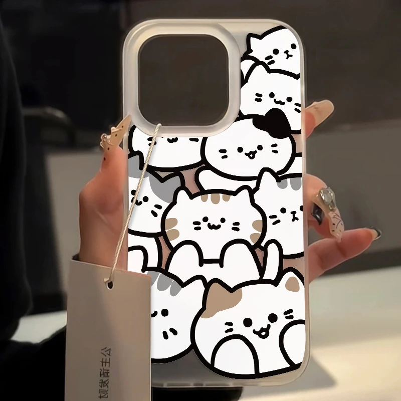 壳玛仕满屏猫猫适用iphone15苹果14/13promax手机壳11xr卡通7/8新