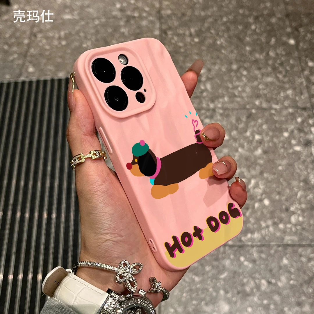 壳玛仕美式腊肠狗适用苹果15手机壳iPhone14promax软13pro12/11xr