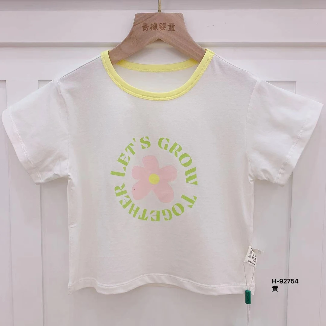阿奇幼幼园夏季儿童短袖上衣小童休闲圆领T恤打底衫 92754