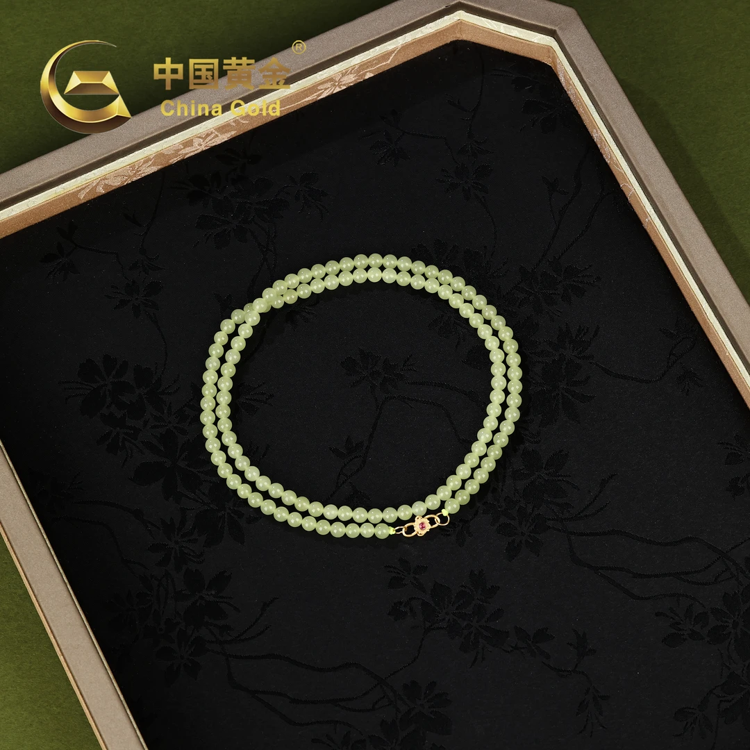 【中国黄金】婉沁 | 和田玉*项链*S925银镶嵌-X1496-Y