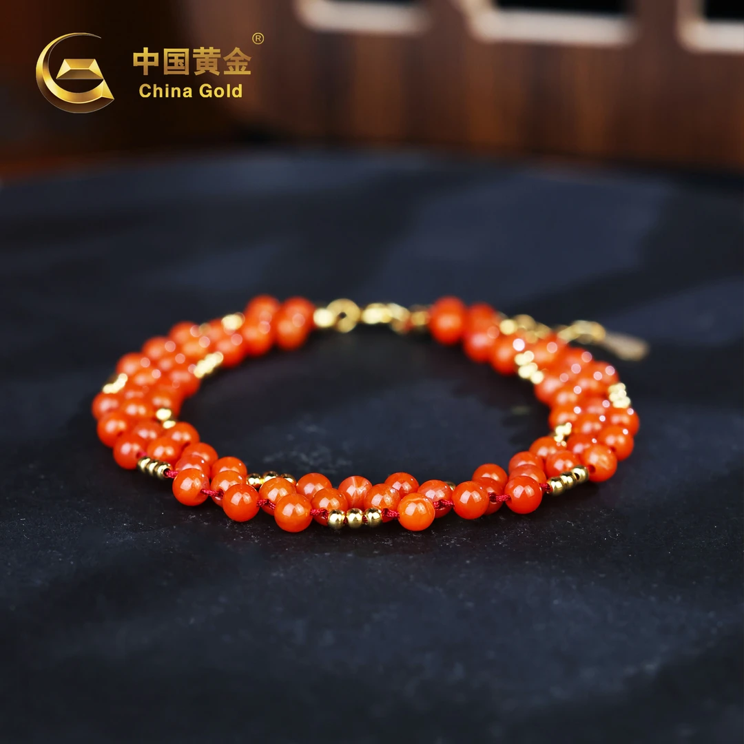 【中国黄金】意绵 | 南红*手链*S925银镶嵌-S805-Y
