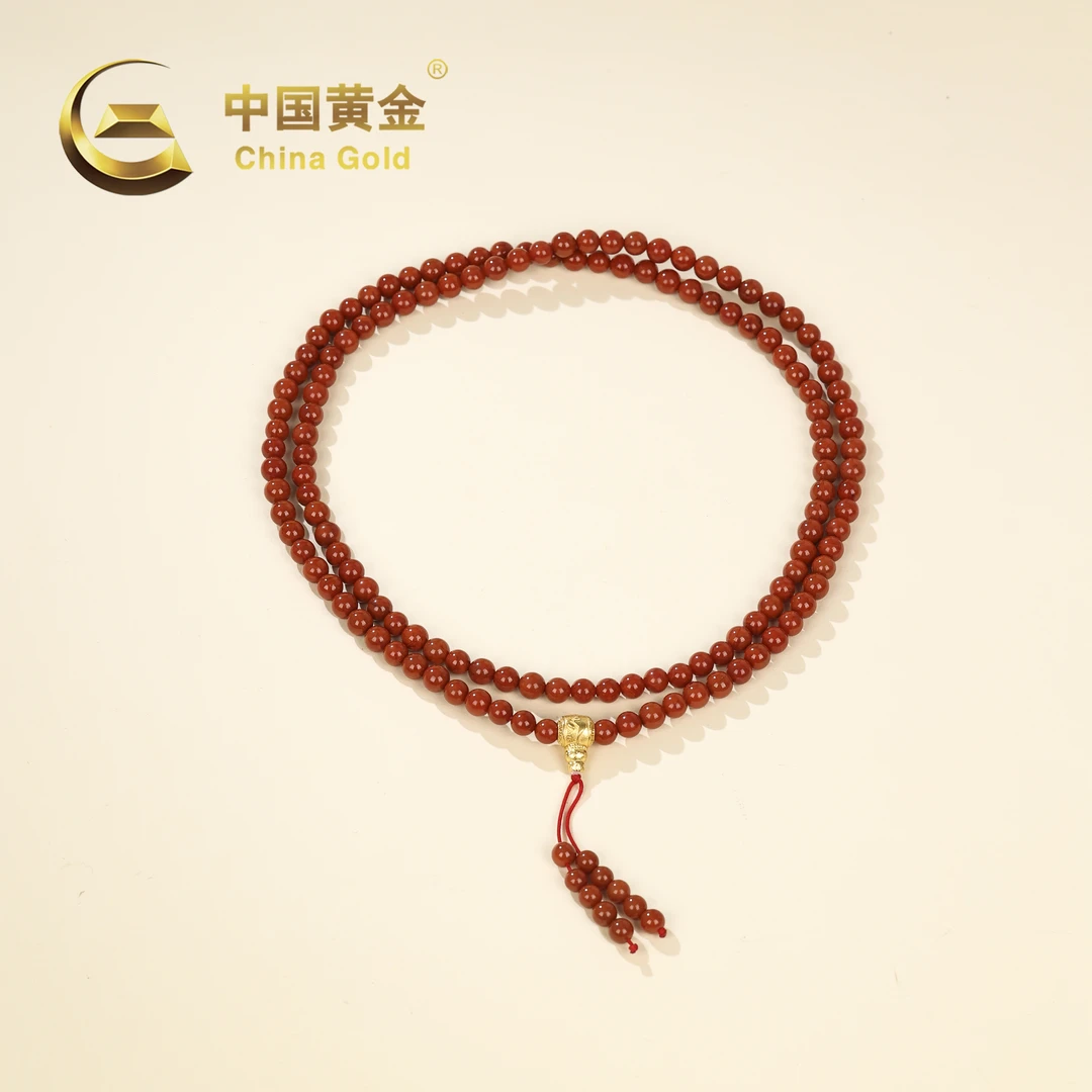 【中国黄金】茗琮 | 南红*项链*S925银镶嵌-X1796-Y