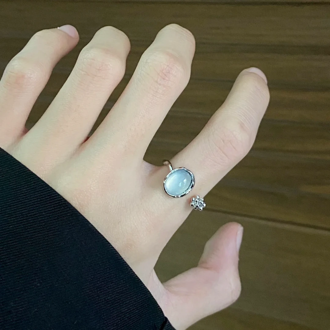 合金戒指 【仲水花蕾】可调节戒指百搭个性高级感小众简约精致GP807