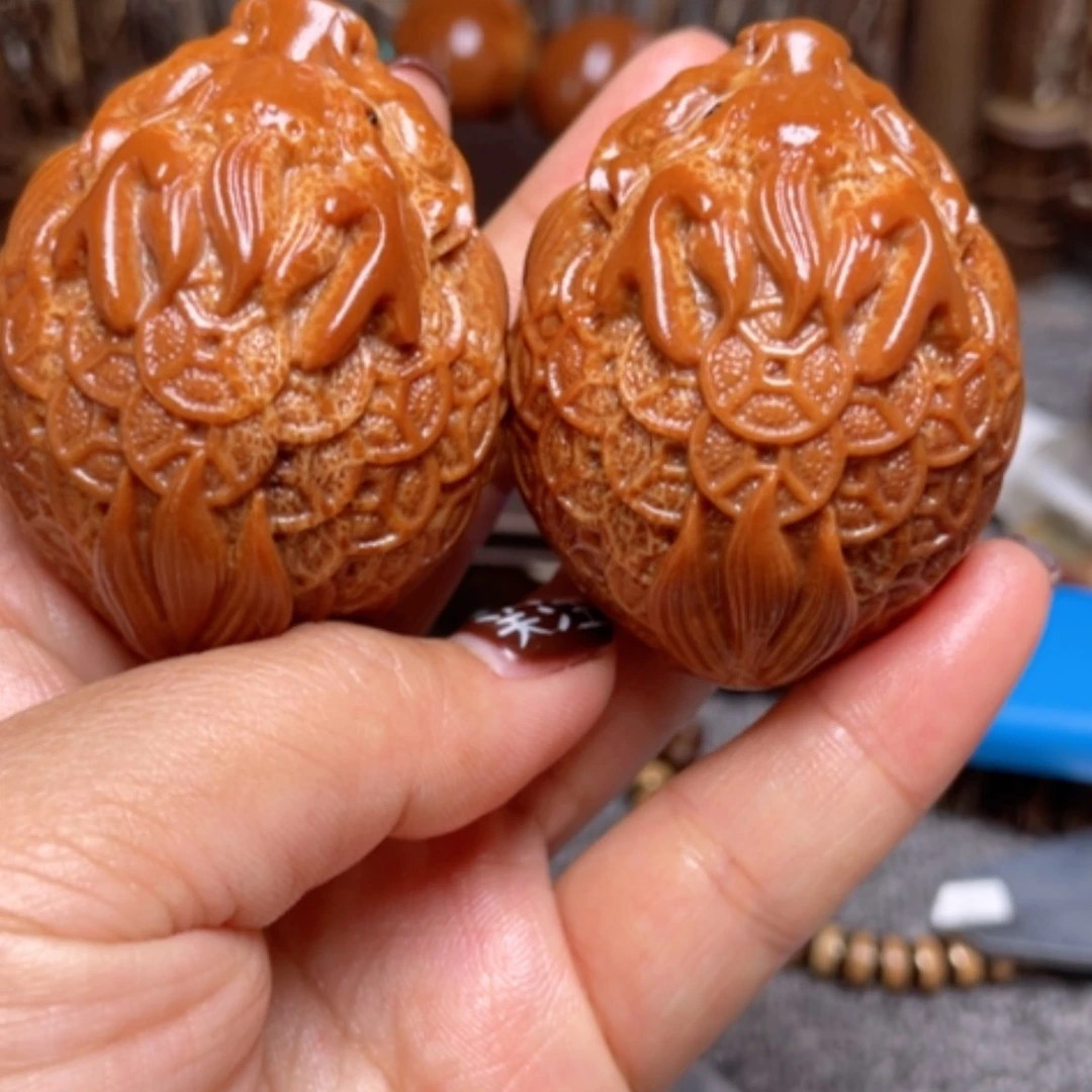 【闪购商品】橄榄核吊坠龙龟42一对