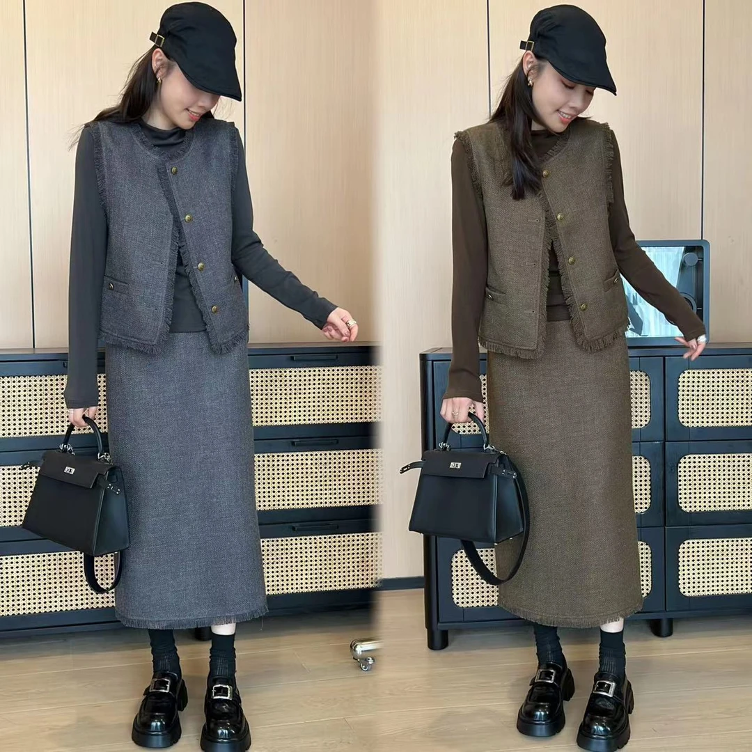 二姐的宝藏法式小香风名媛气质三件套装(只做正版)#24279