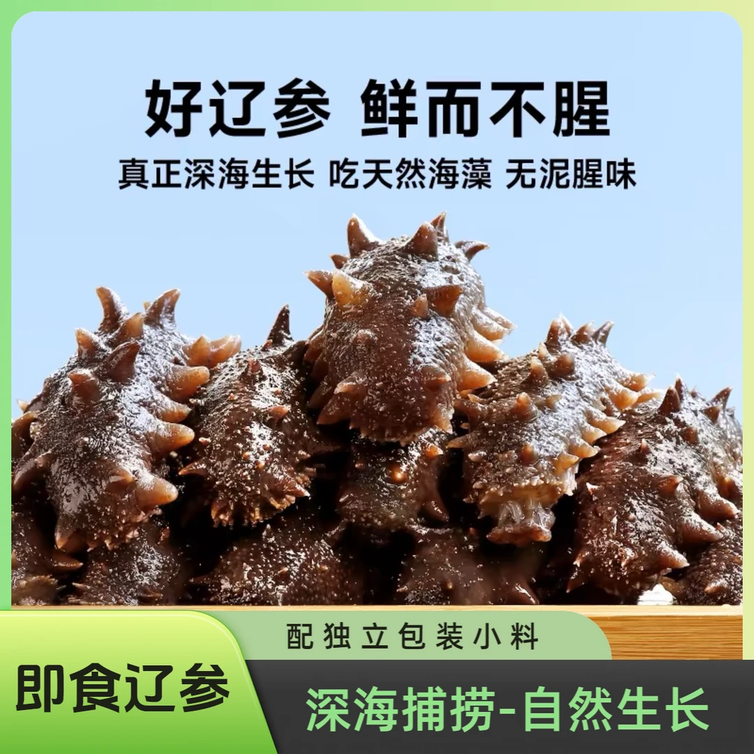 大连发货蒸食辽参夏补三伏即食海参低脂低卡高品质高营养产地直发
