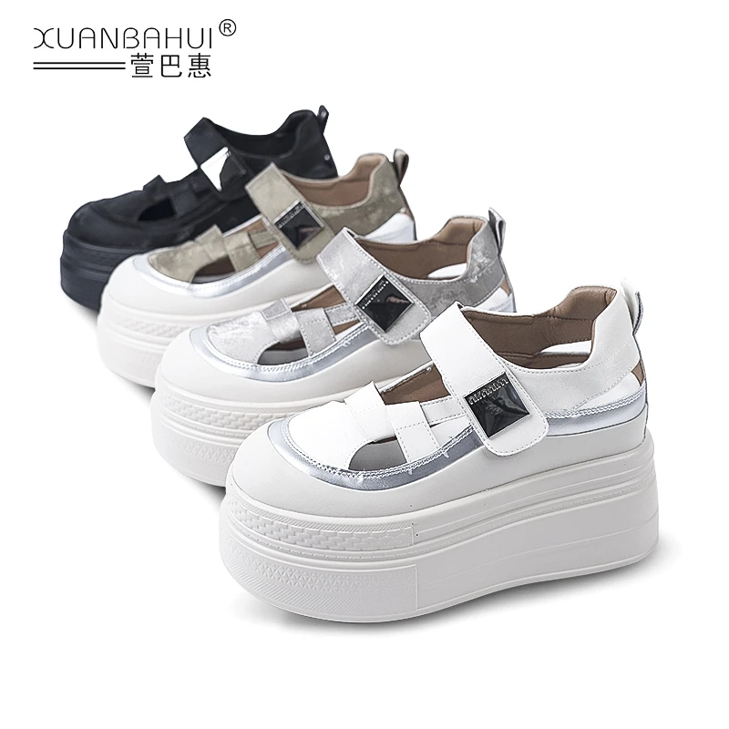 【红姐推荐】2024夏季经典复古风软底10CM增高松糕玛丽珍女鞋5210-3