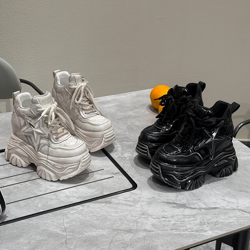 【吉星高照】9-13CM厚底欧洲站增高老爹鞋女2024运动休闲鞋7786-50