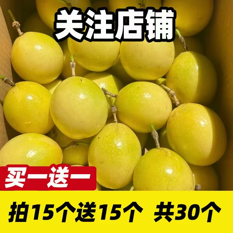 现摘当季新鲜水果正宗广西钦蜜9号黄金百香果纯甜3/5斤泡水鸡蛋果