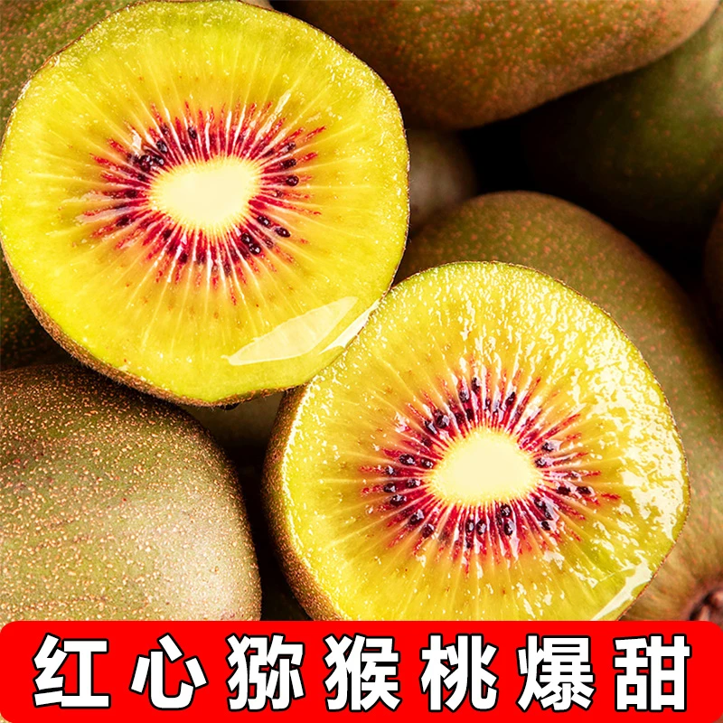 B现摘 四川红心猕猴桃新鲜水果孕妇奇异果蒲江弥猴桃纯甜50-130g