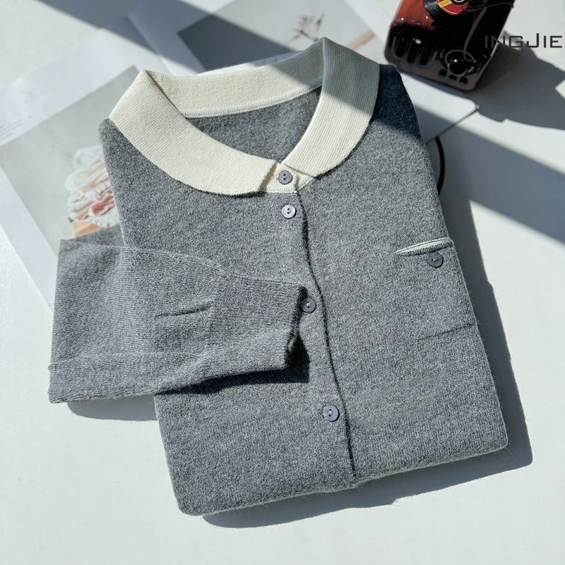 B1563长袖上衣针织毛衣上衣女