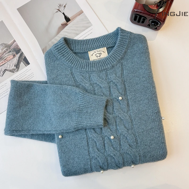 B1837长袖上衣针织毛衣上衣女