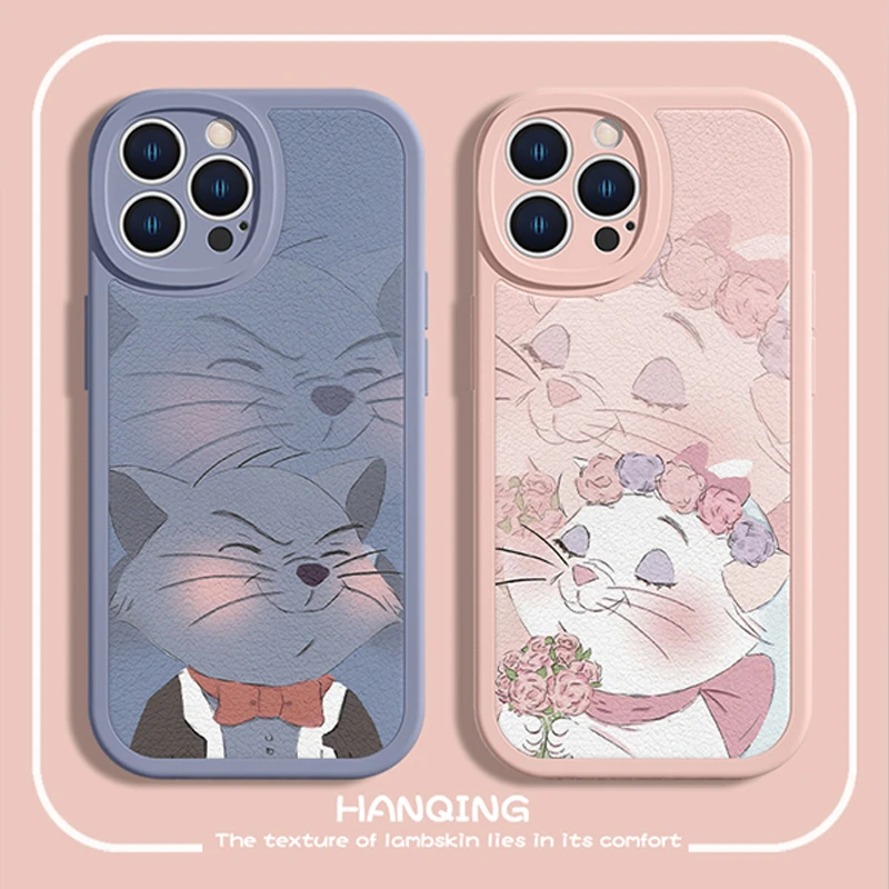 适用苹果17/华为Pura70/小米14/oppo/vivo可爱猫咪玛丽防摔手机壳