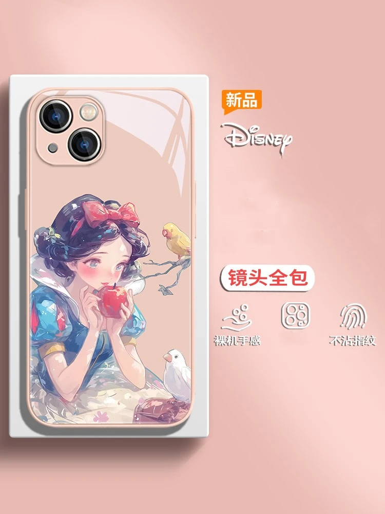 适用苹果15/华为mate60/小米14/oppo/vivo动漫白雪公主颜值手机壳
