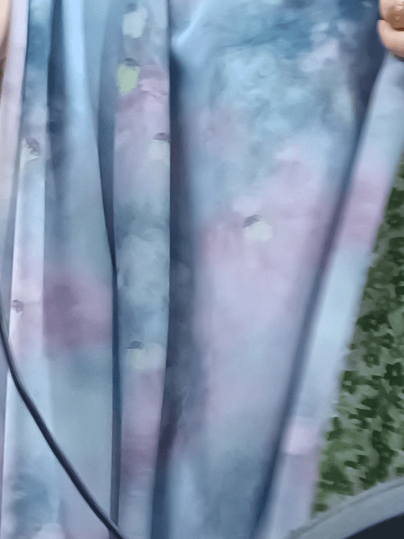 巴黎纱蓝色扎染服装面料