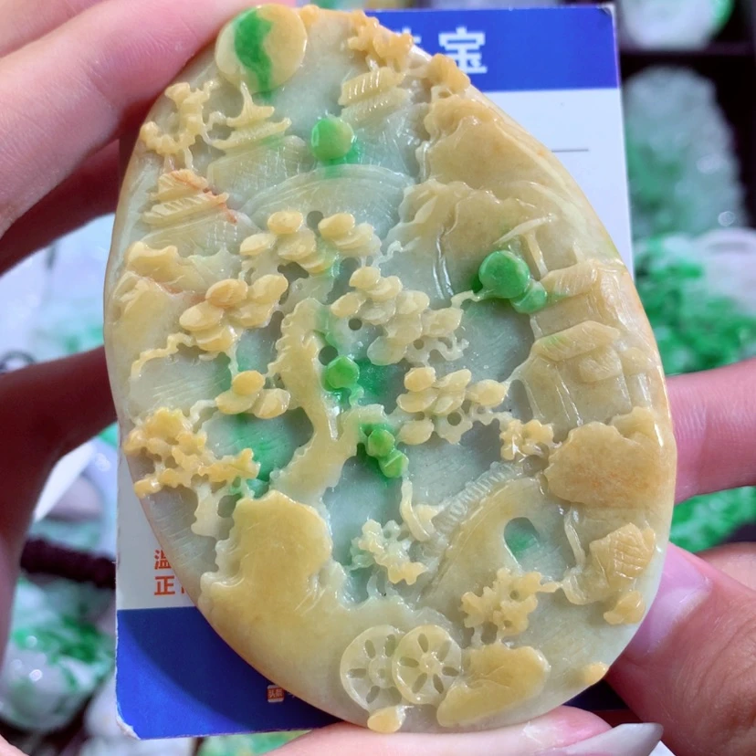 【闪购商品】翡翠颈饰未镶嵌挂件