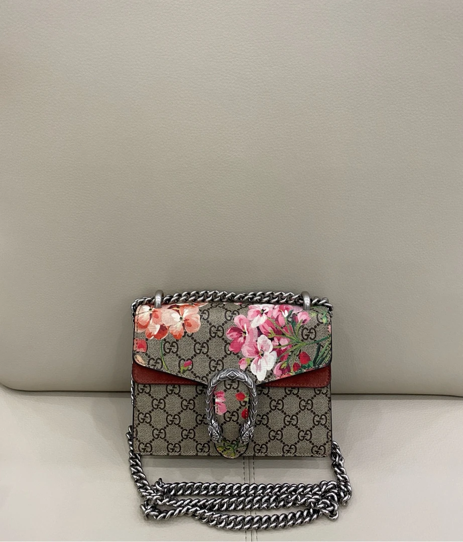 95新 GUCCI/古驰 Gucci 酒神小号 花卉款 成色很好 特价