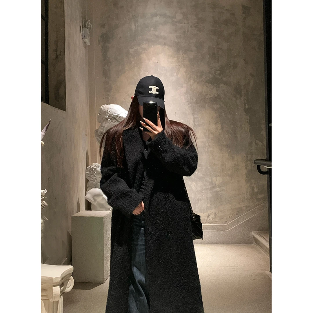 Skk Store 哥本千金 西装呢子大衣女秋冬韩系长款高级感毛呢外套