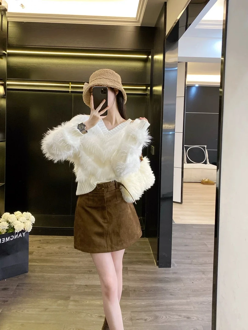 现货【01-100】毛衣合集阮阮宽松新春款时尚针织开衫外套新春款女装