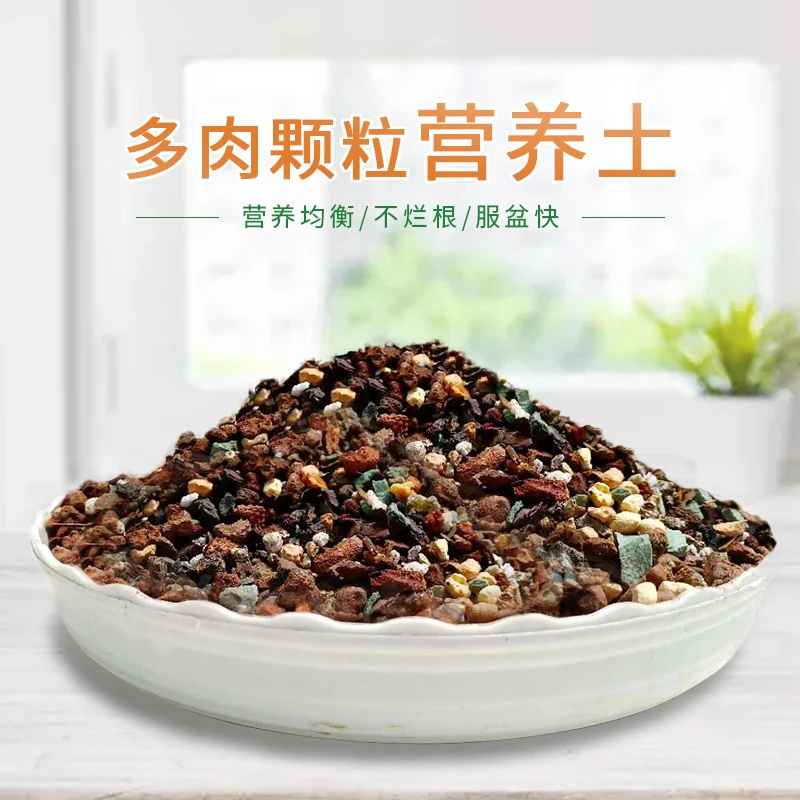 茹艺家【多肉土】颗粒土营养土含进口泥炭多肉植物天然生根均衡基质
