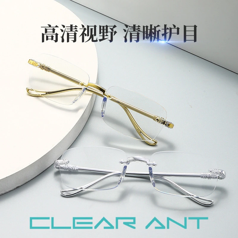 【高品质】新款老花镜自动调节度数防风防蓝光中老年眼镜经典商务