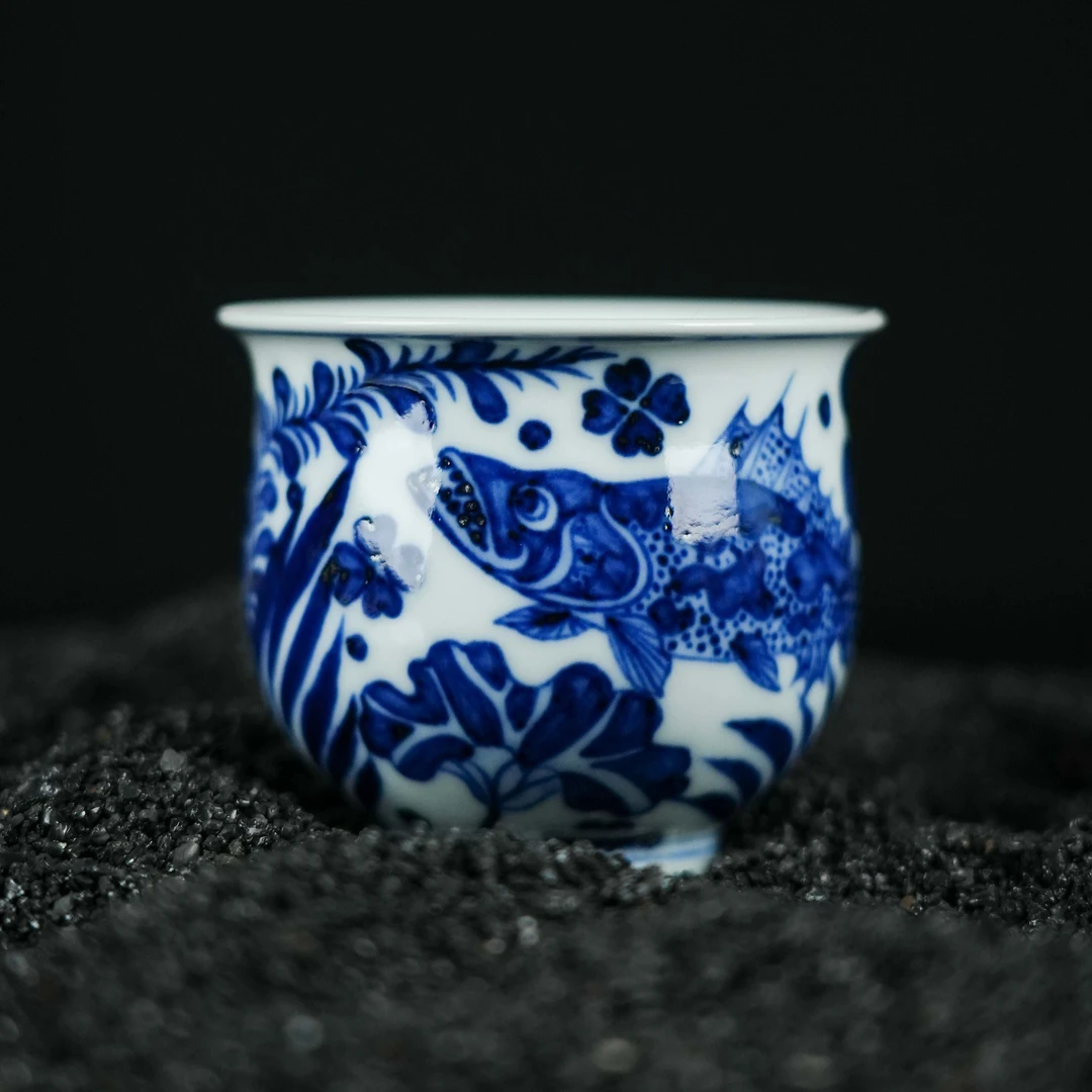 【元真临古】鱼藻—小炉式主人杯