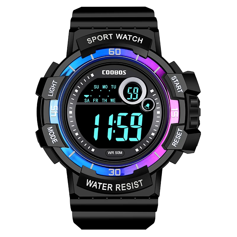 手表男学生潮流女初中生运动青少年多功能儿童夜光电子表儿童手表