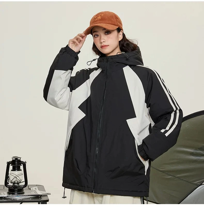 经典简约时尚百搭冬季冲锋衣棉衣JY237