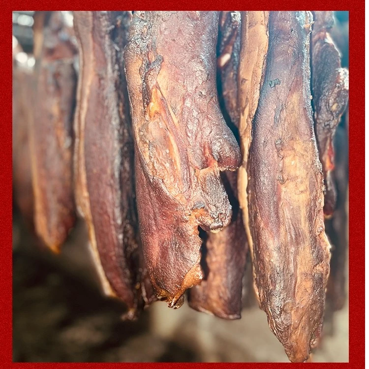 贵州农村土猪腊肉柴火烟熏农家风味1