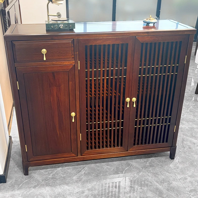 【新中式鞋柜】新中式实木鞋柜家用木质简约现代中式